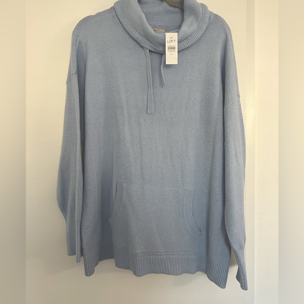 NWT Loft Cowl Neck Pocket Runic Sweater - XXL